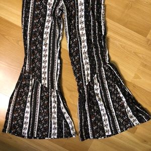 Girls Floral Bell Bottoms